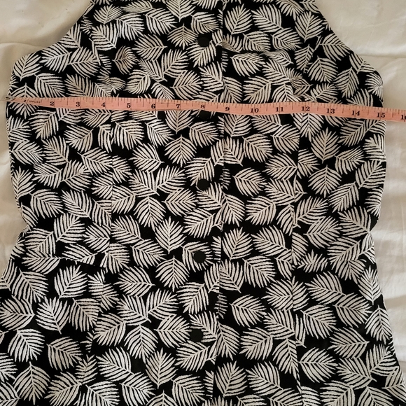 Michael kors A-line printed dress black and white size 2 - Picture 5 of 10